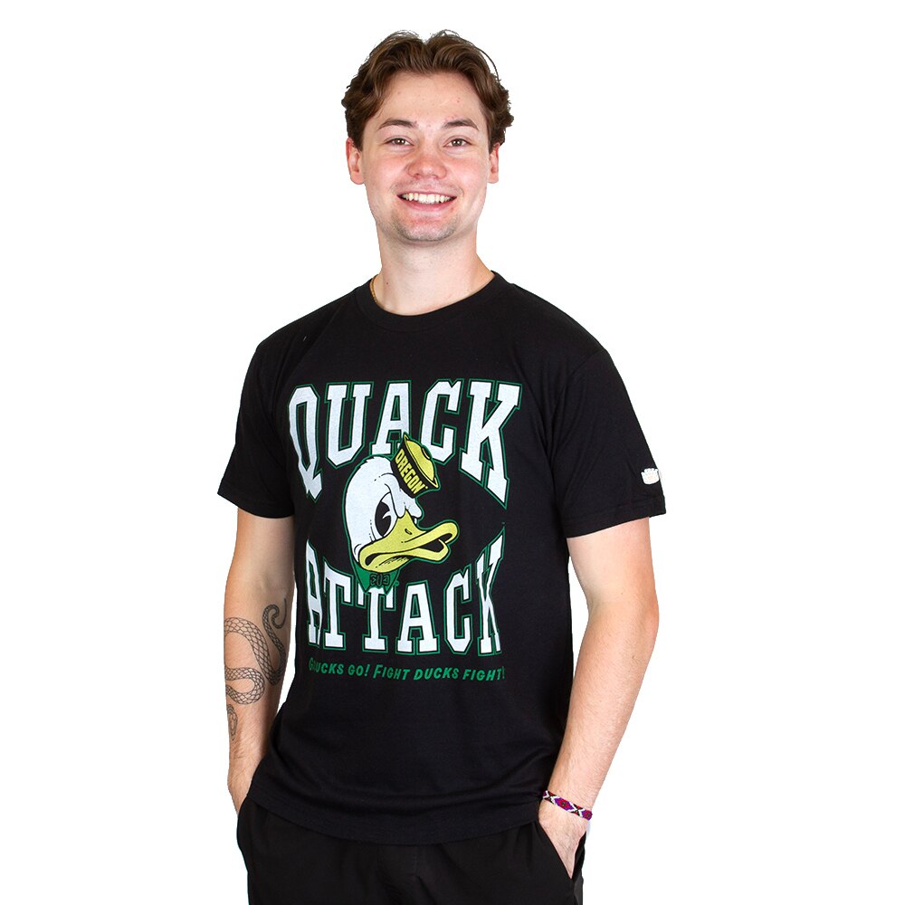 Ducks Spirit, Grey, Crew Neck, Cotton Blend, Men, Unisex, Football, Homefield Vintage, 40's Duck Head, Quack Attack, T-Shirt, 923549